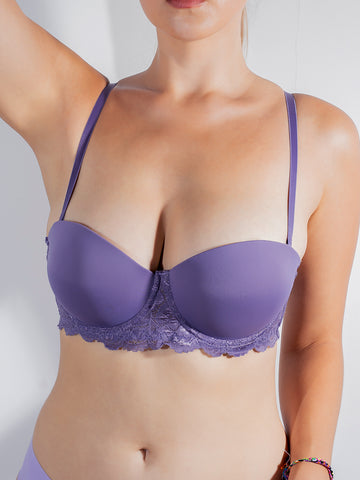 Lace Trim Push-Up Bra